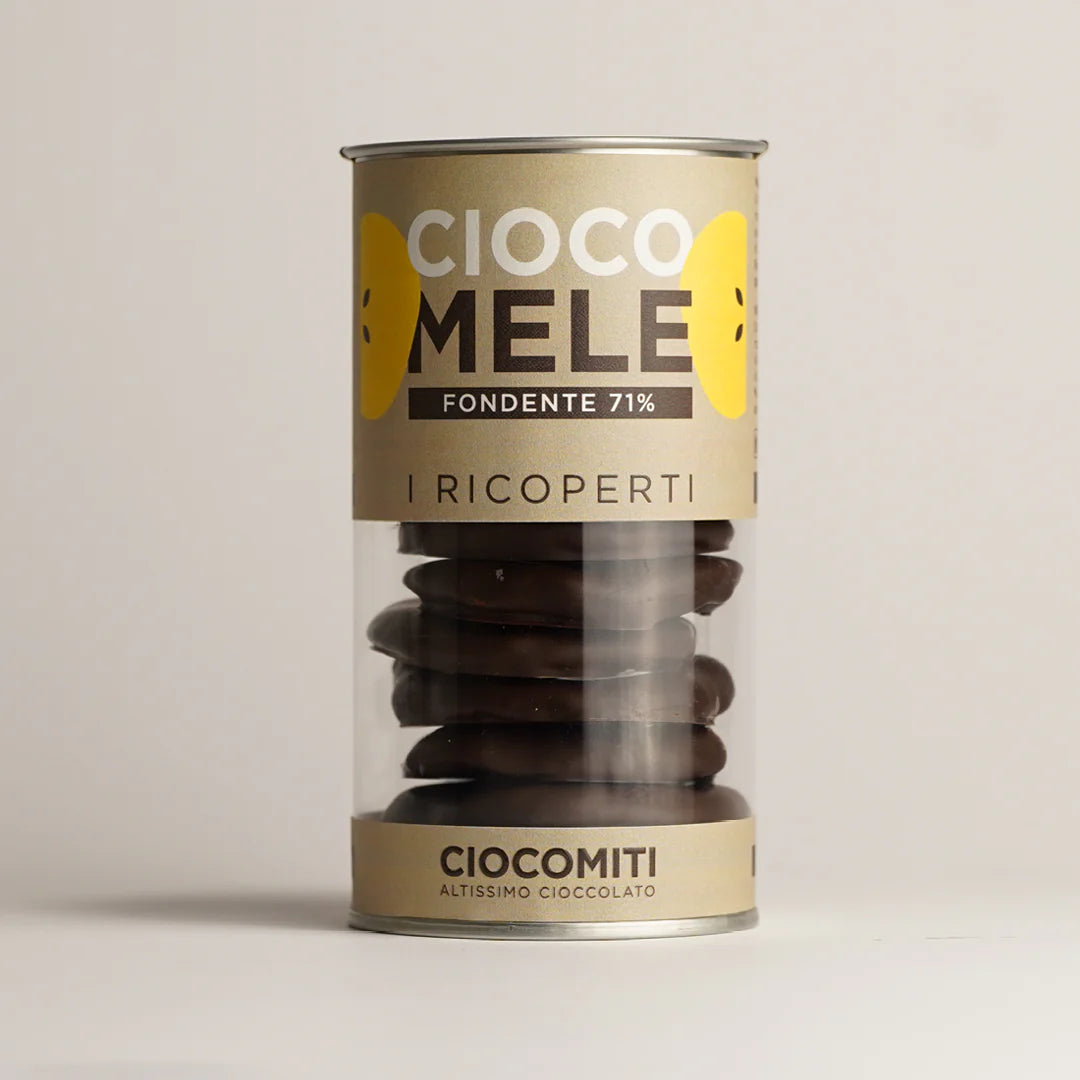 Ciocomela Fondente • 125g • Contrasto intenso tra cacao deciso e cuore di mela