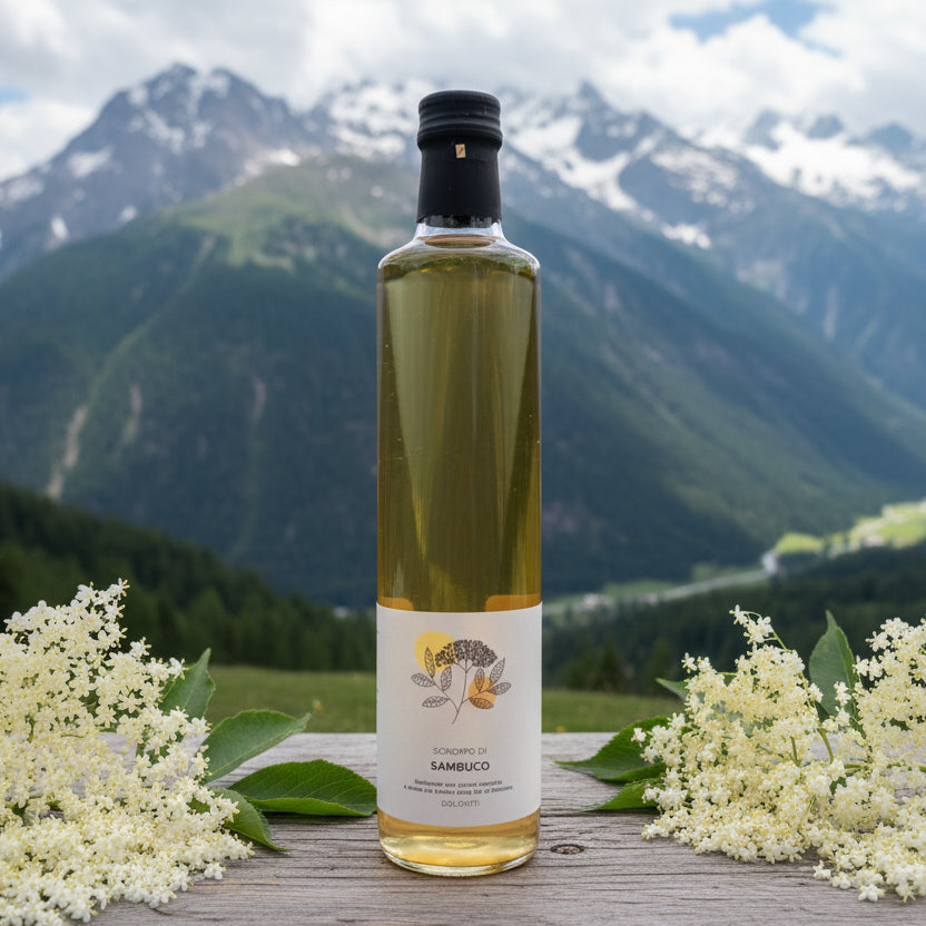 Sciroppo di Sambuco • 500ml • Un sorso di freschezza che profuma di valli trentine