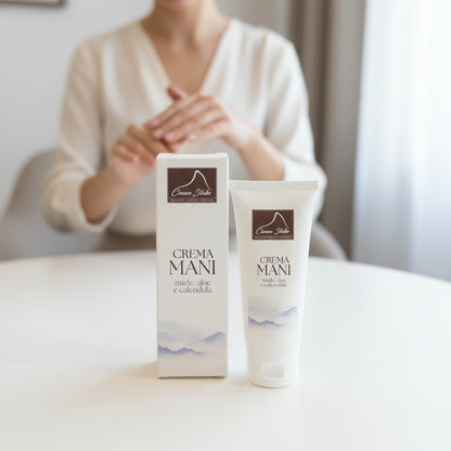 Crema Mani al Miele, Aloe e Calendula - Trattamento Cosmetico Naturale - 100ml