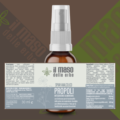 Propoli Spray Analcolico • 30ml • Protezione naturale e sollievo delicato