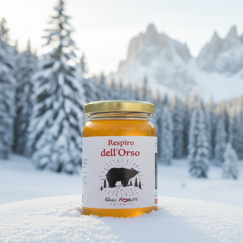 Respiro dell'Orso • Miele balsamico arricchito da propoli, pino mugo e oli essenziali
