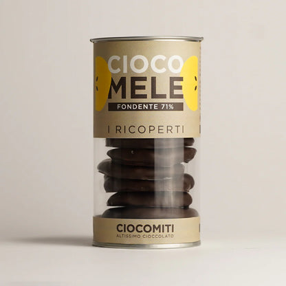 Ciocomela Fondente • 125g • Contrasto intenso tra cacao deciso e cuore di mela