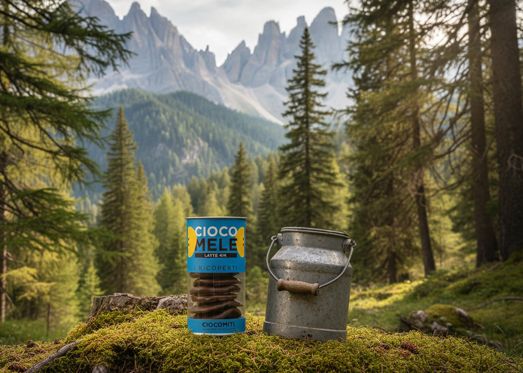 Ciocomela al Latte • 125g • L'abbraccio dolce del cioccolato e il cuore fruttato del Trentino