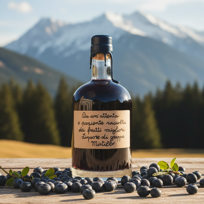 Grappa trentina al mirtillo
