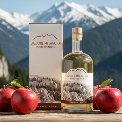 Liquore Melagorai - Liquore Artigianale Trentino alla Mela - 70cl