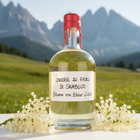 Liquore ai Fiori di Sambuco • 50cl • Delicato profumo di primavera trentina