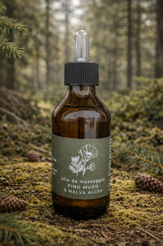 Olio da massaggio con Pino Mugo e Malva • 100ml
