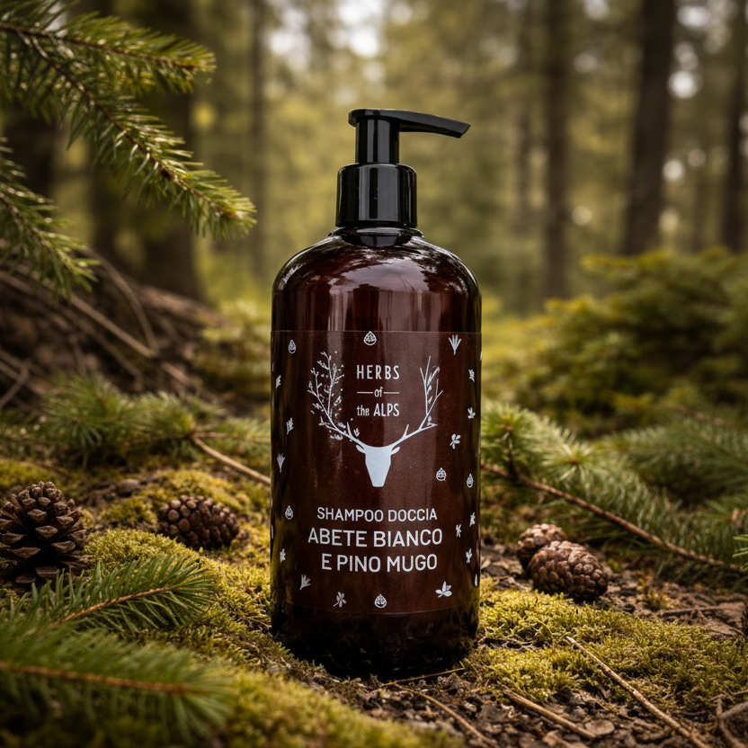 Shampoo Doccia all'Abete Bianco e Pino Mugo di Mas Vinal - 500ml