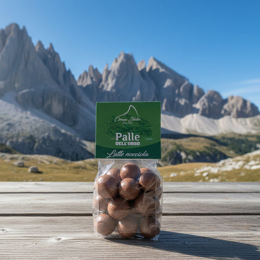 Palle dell'Orso • Latte e Nocciola • 150g • Cuore croccante dal volto vellutato