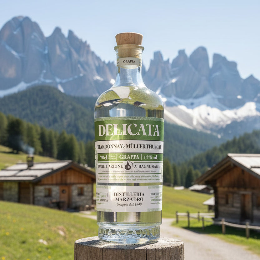 Grappa Delicata Marzadro di Chardonnay e Müller Thurgau - 50cl