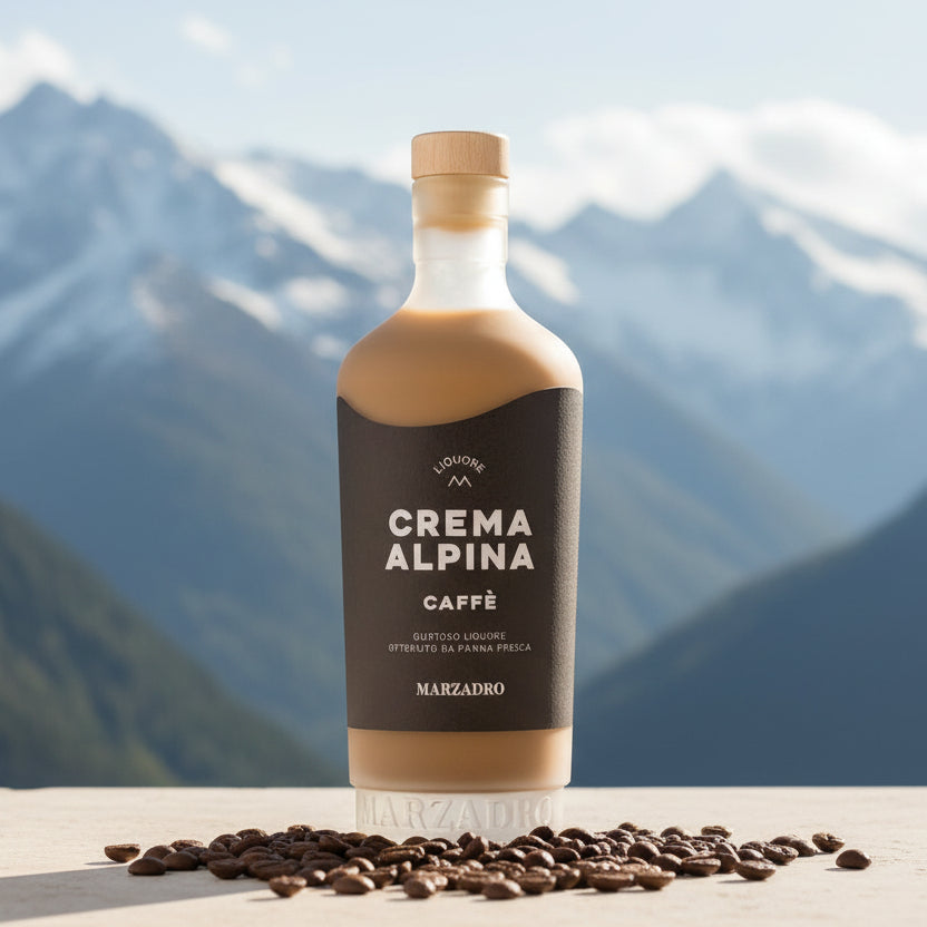 Crema Alpina al Caffè • 70cl • Il piacere intenso dell'espresso si trasforma in un vellutato peccato di gola