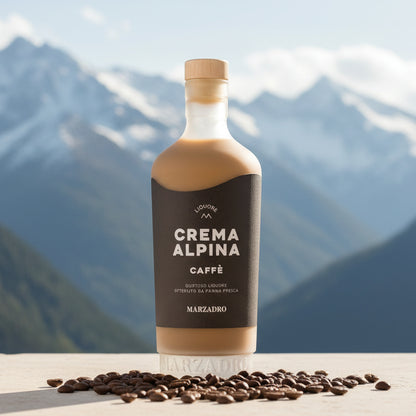 Crema Alpina al Caffè Marzadro - Leggermente Alcolica - 70cl