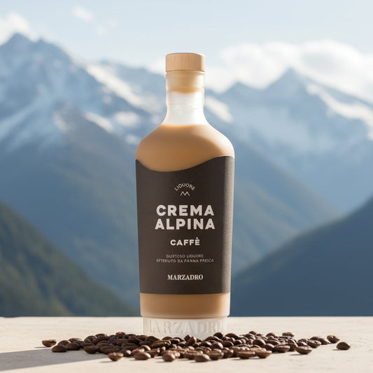 Crema Alpina al Caffè • 70cl • Il piacere intenso dell'espresso si trasforma in un vellutato peccato di gola