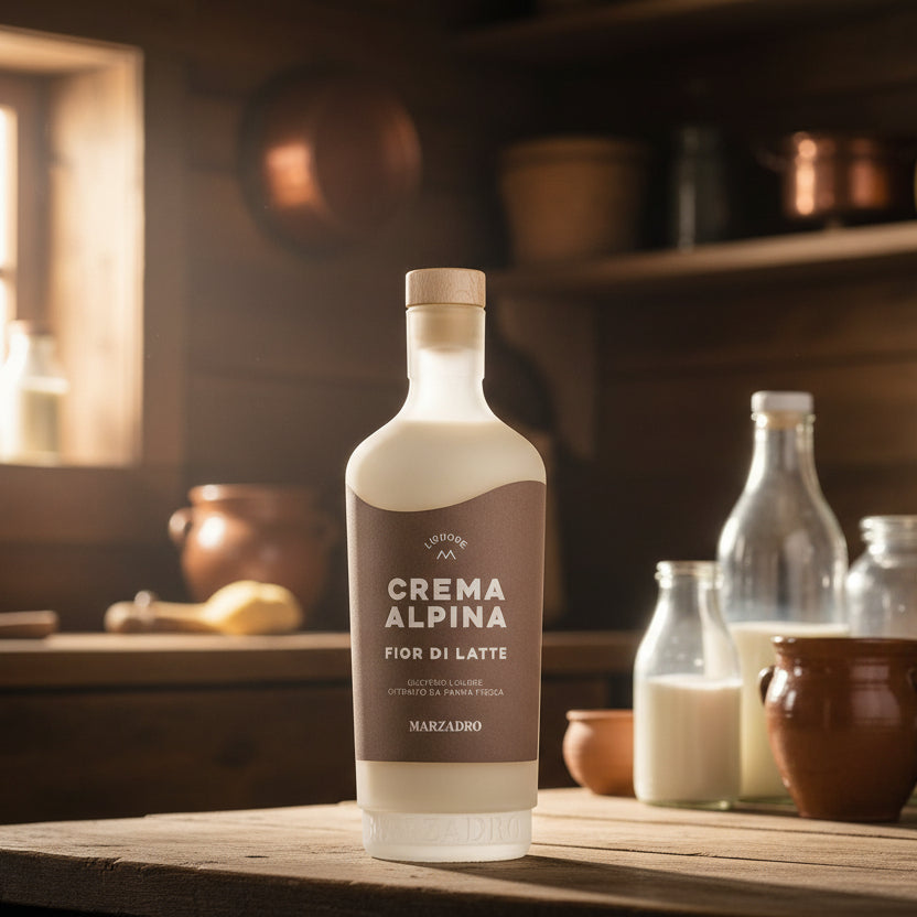 Crema Alpina al Fiordilatte • 70cl • La purezza della panna di montagna in una crema dolce e irresistibilmente vellutata