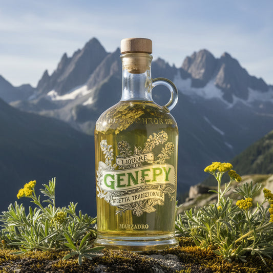 Liquore Genepy • Ricetta Tradizionale • 70cl • Oro del territorio, anima delle alte quote