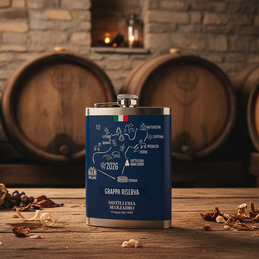 Grappa Barricata • Fiaschetta Olimpiadi 2026 • Edizione Speciale