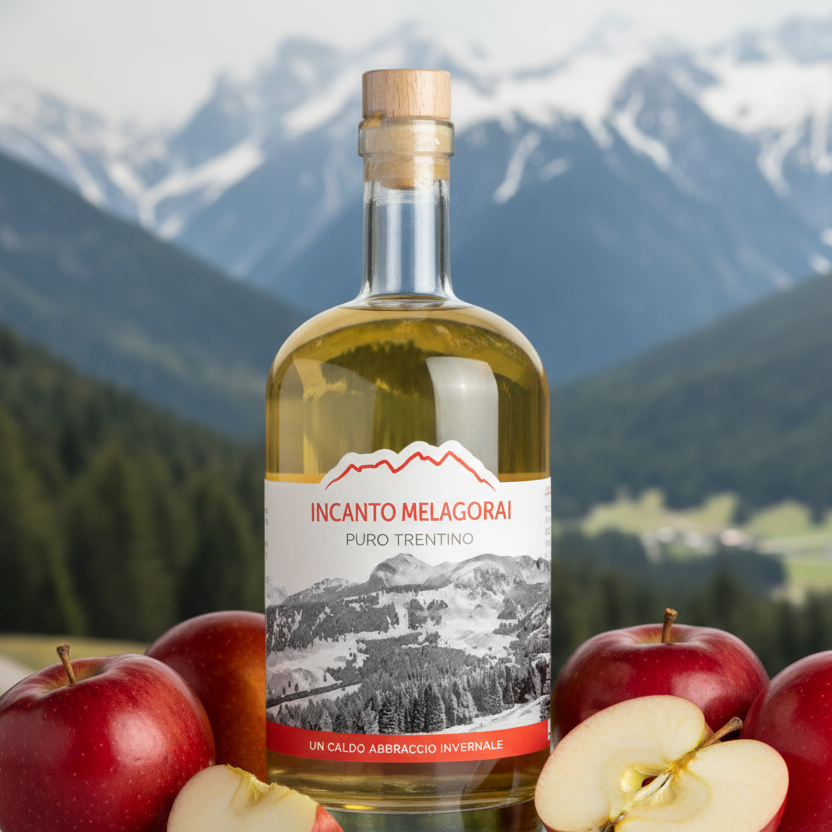 Incanto Melagorai - Liquore Artigianale Trentino alla Mela - 70cl