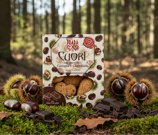 Cuori castagna e cioccolato